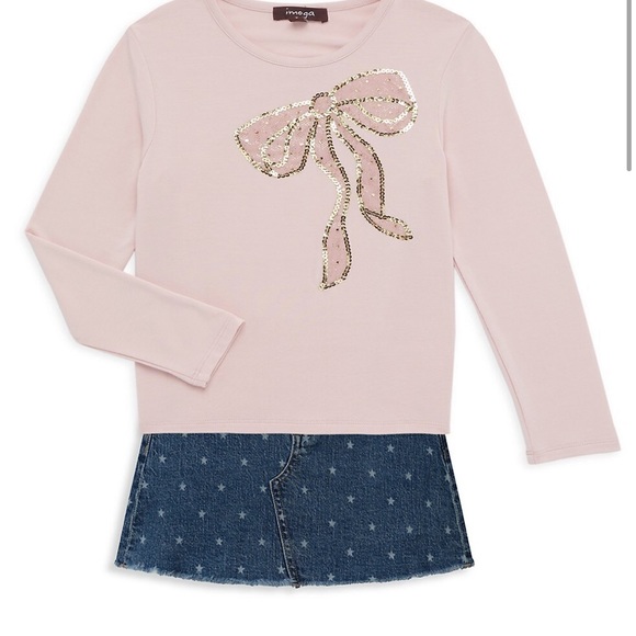 COPY - Saks Fifth Avenue Toddler Outfit Skirt and Sequin top - Picture 4 of 7